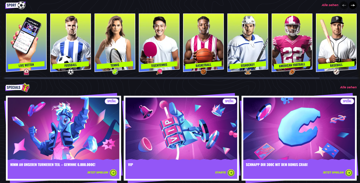 LunuBet Näyttökuva 1